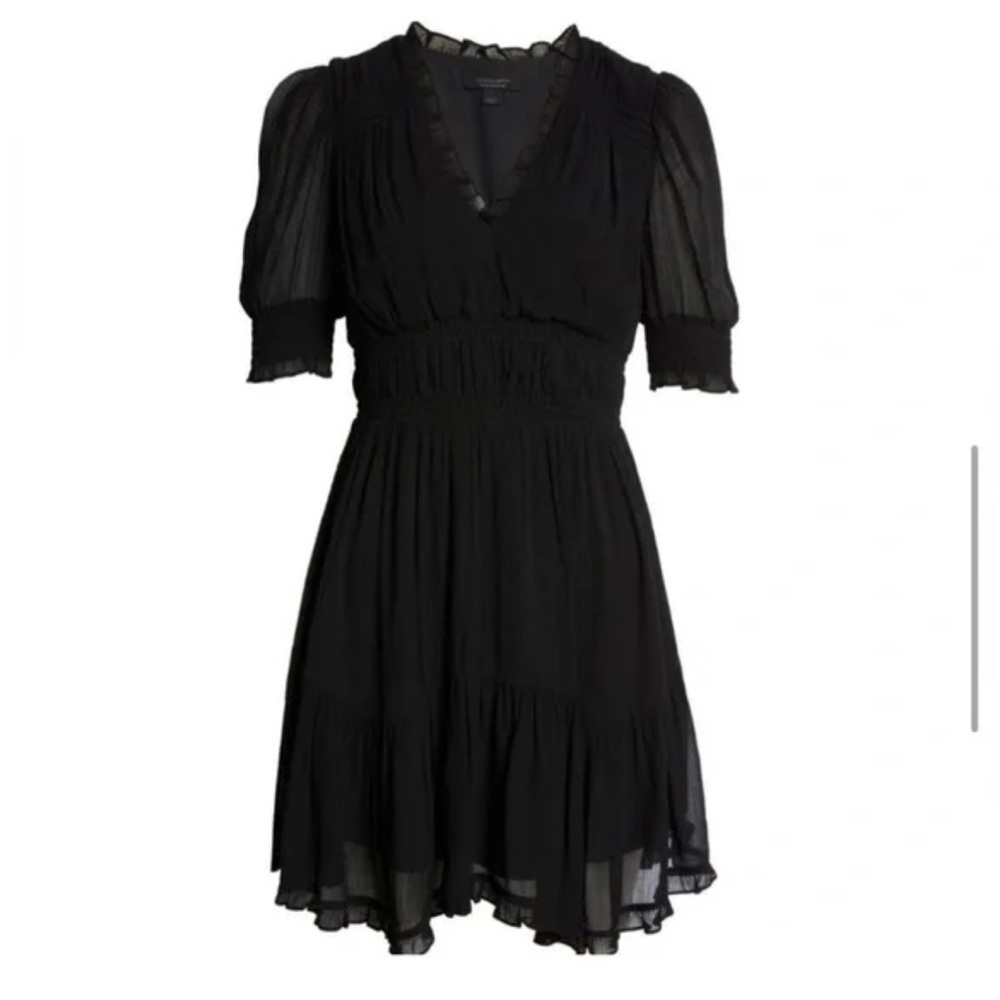ALL SAINTS Via Ruffle Detail Dress- size 2